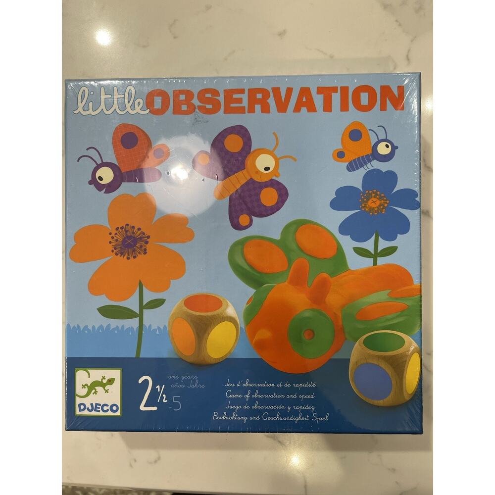 NIB Sealed DJECO Little Observation Game 2.5-5 yrs Toodler Preschool French
